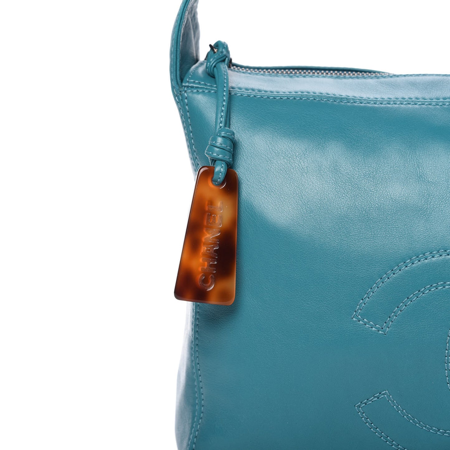 Lambskin CC Shoulder Bag Blue