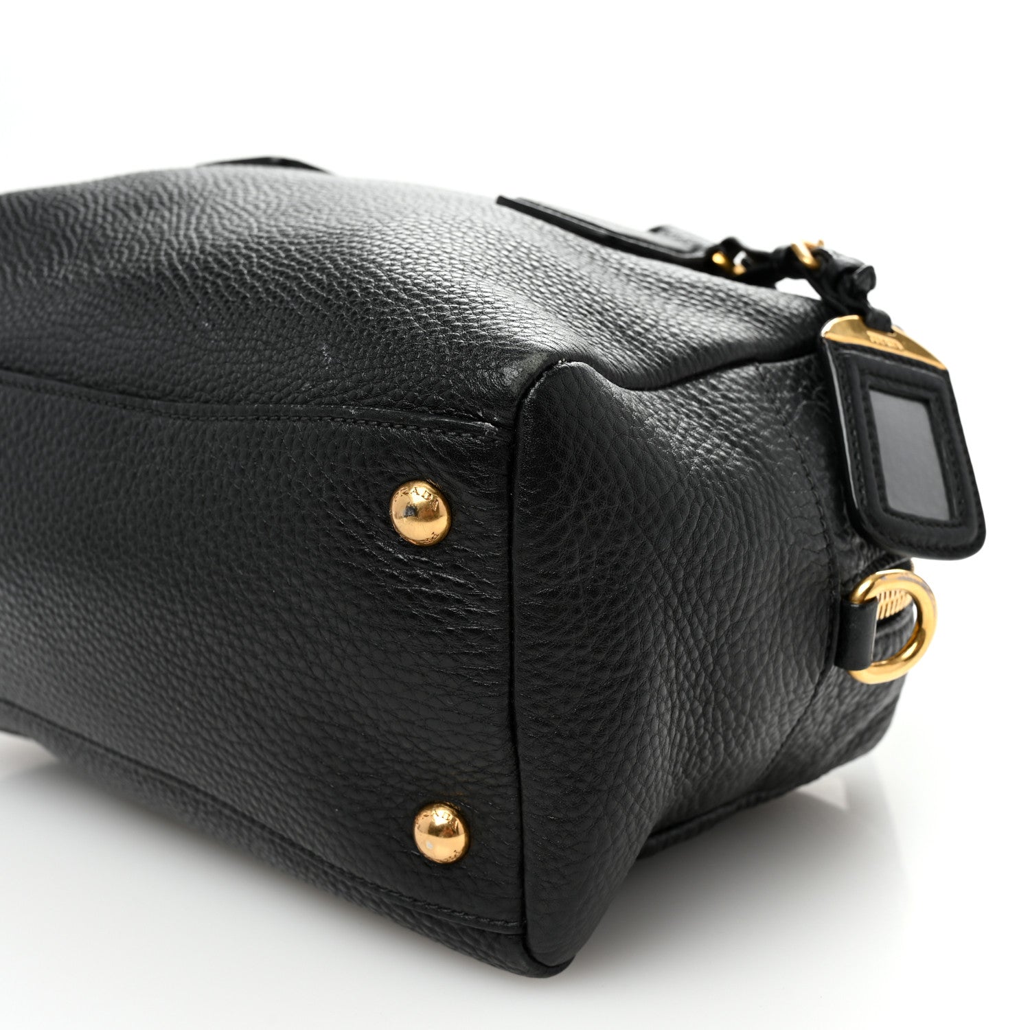 Prada Vitello Daino Bauletto Black 10 of 10