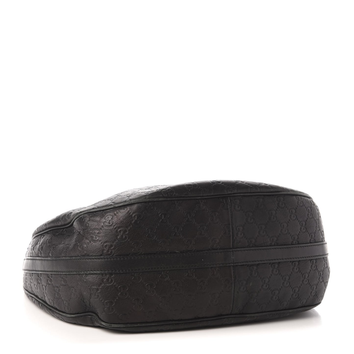 Guccissima Large GG Twins Hobo Black