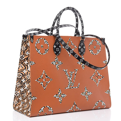 Louis Vuitton Monogram Giant Jungle Onthego GM Black 3 of 10