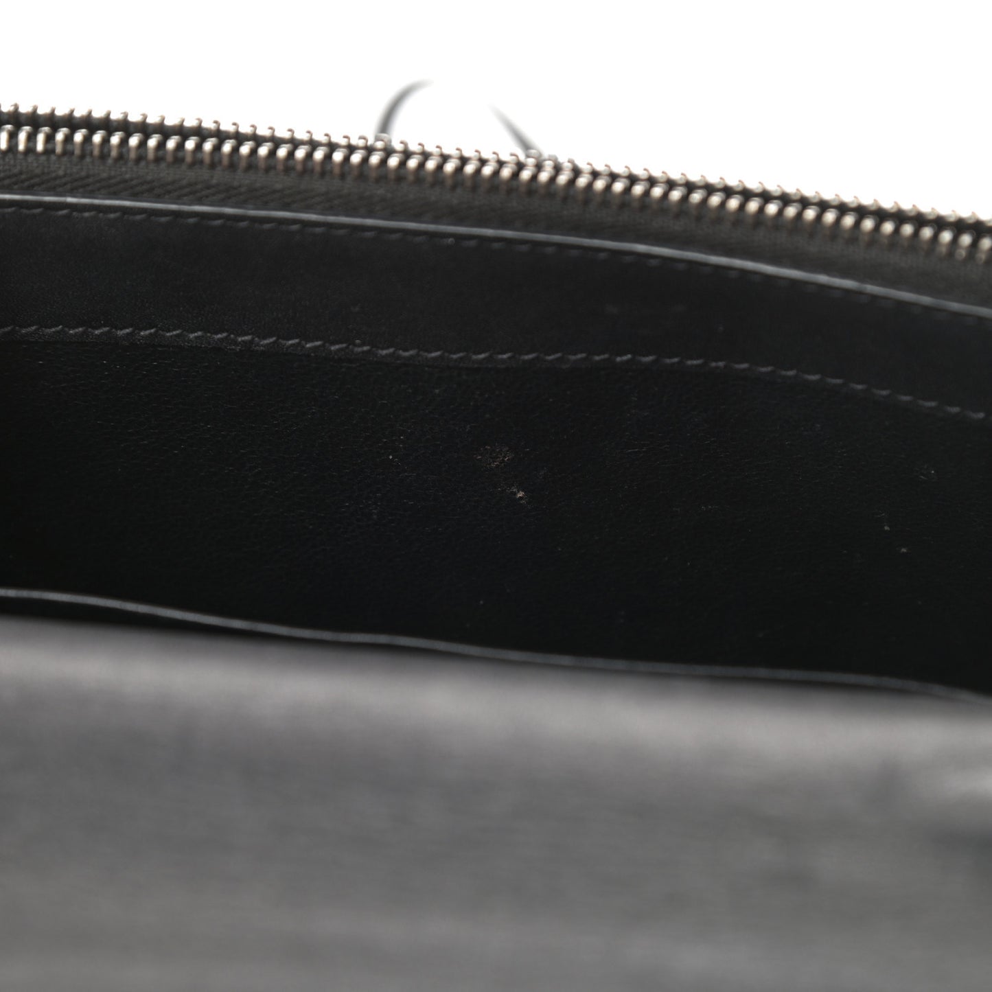 Smooth Calfskin Classic Monogram Pins Kate Tassel Chain Wallet Black