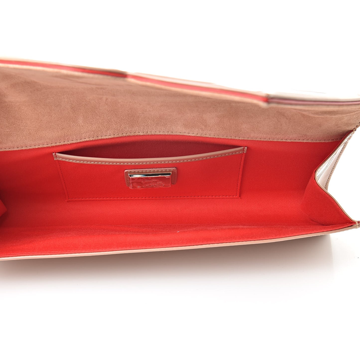 Patent So Kate Baguette Clutch Nude