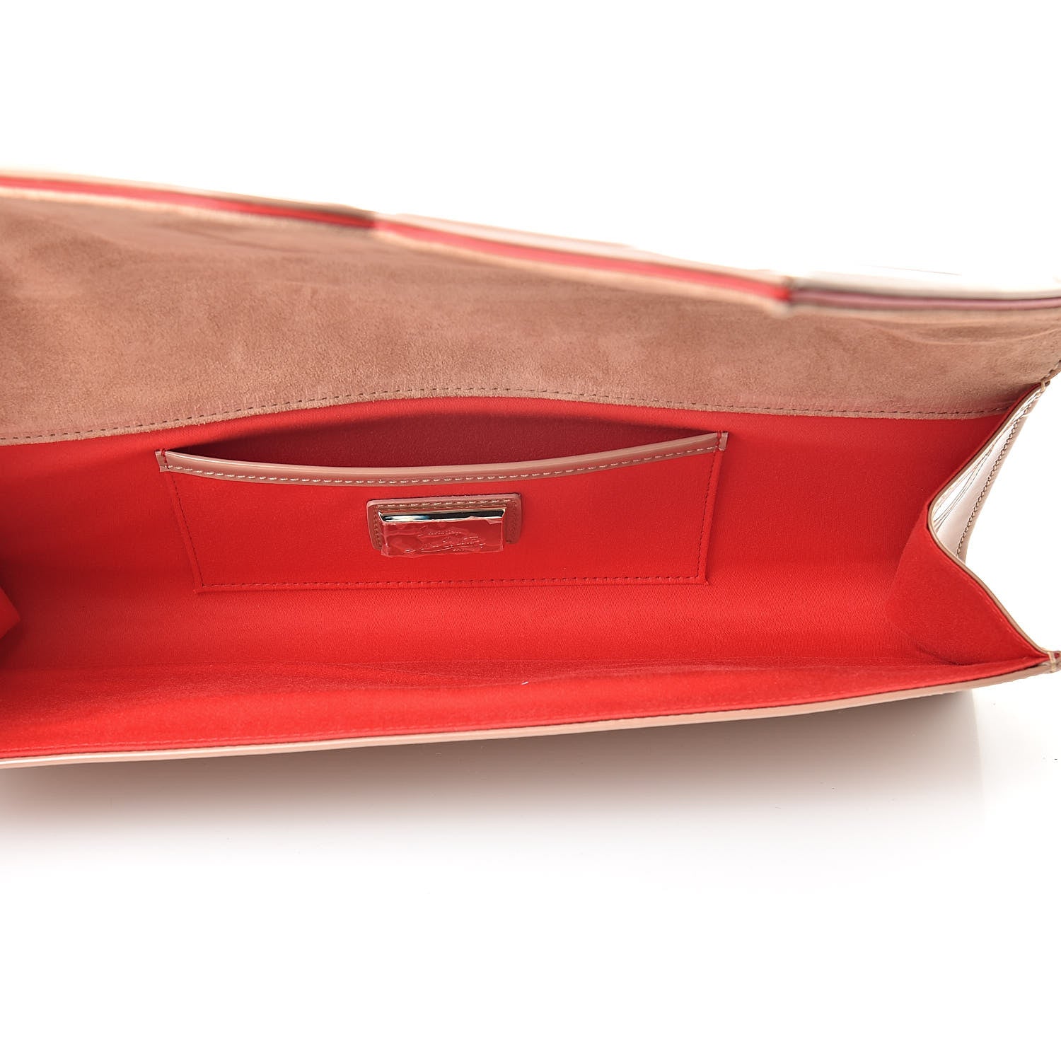 Christian Louboutin Patent So Kate Baguette Clutch Nude 5 of 8