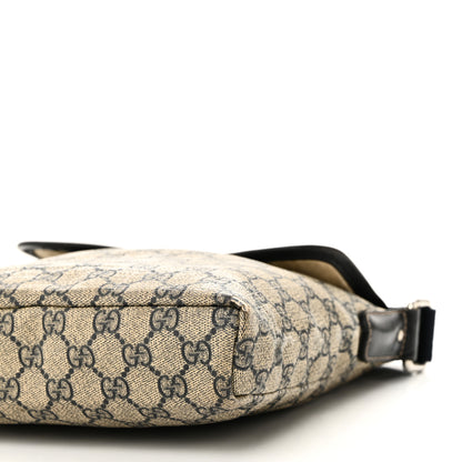 Gucci GG Plus Monogram Sellieria Calfskin Small Flap Messenger Bag Beige Blue 10 of 13