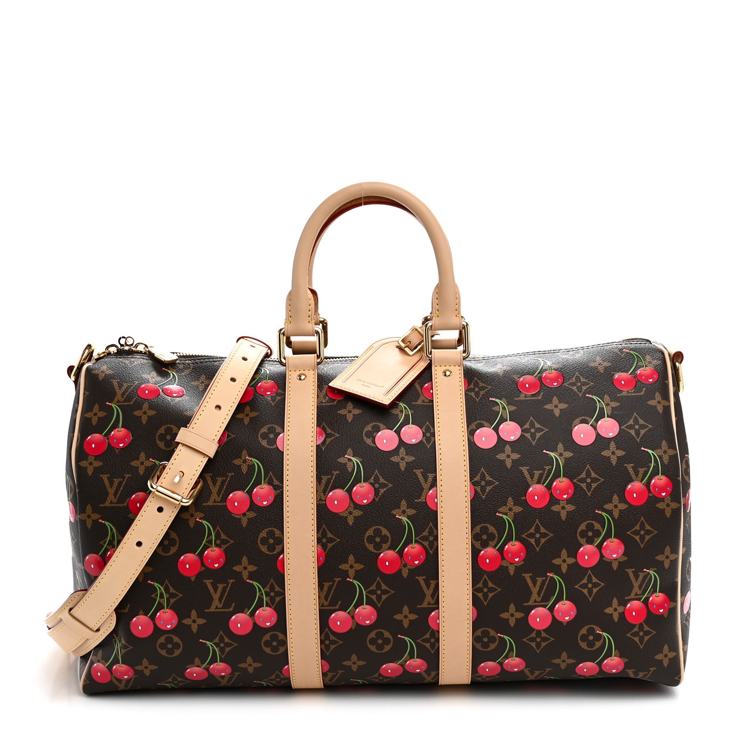 LV X TM Monogram Cerises Keepall Bandouliere 45