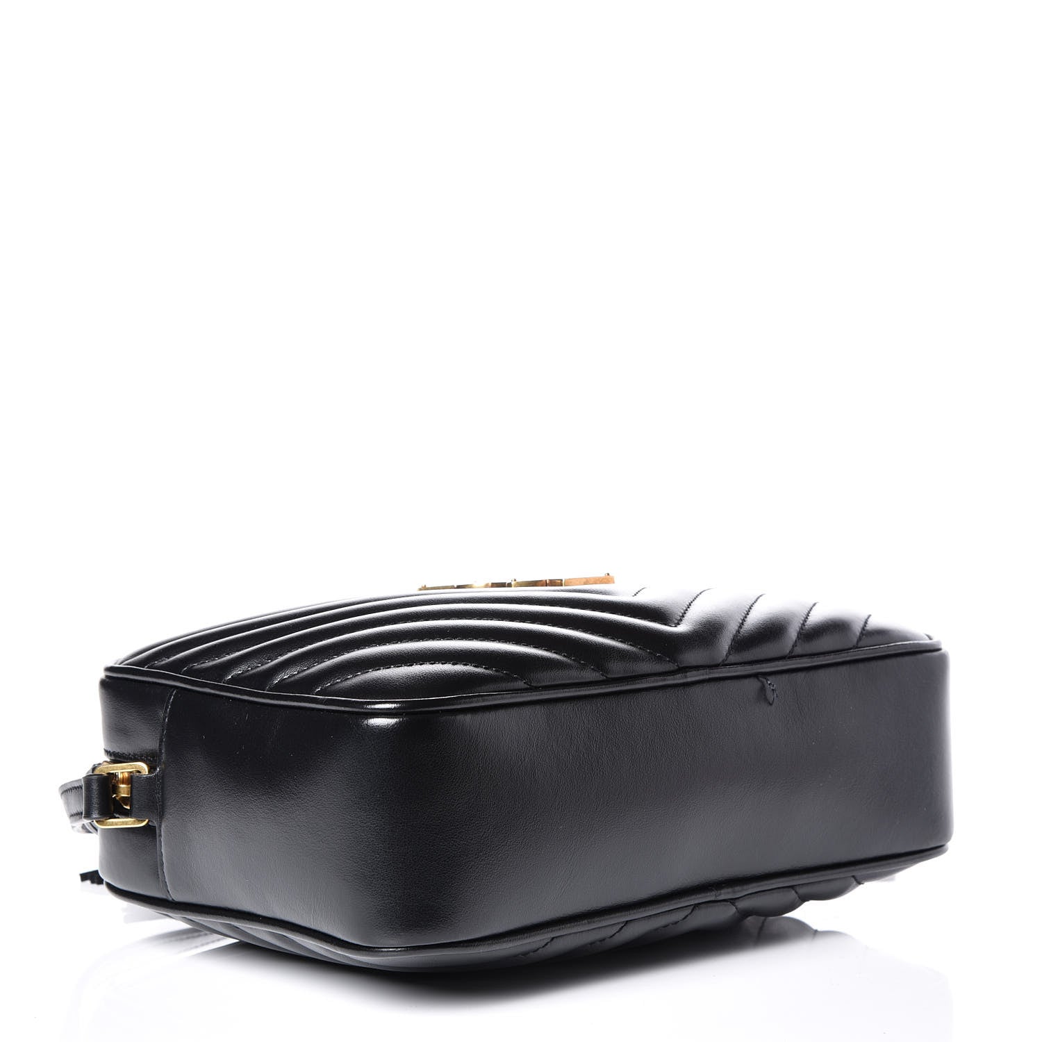 Saint Laurent Calfskin Matelasse Monogram Lou Camera Bag Black 3 of 12