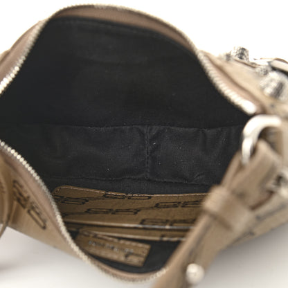 Balenciaga Coated Canvas BB Monogram Le Cagole Mini Purse With Chain Beige Brown 8 of 10