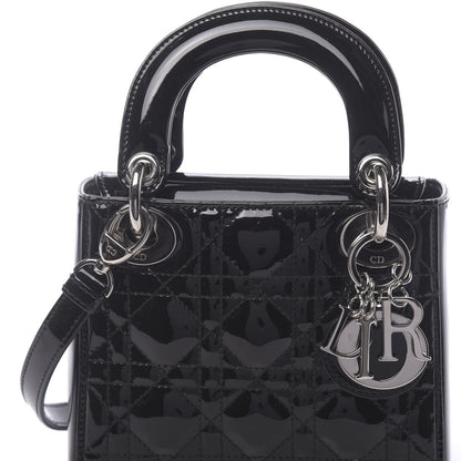 Christian Dior Patent Cannage Mini Lady Dior Black 7 of 11