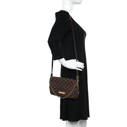 Louis Vuitton LOUIS VUITTON Damier Ebene Favorite MM 2 of 10