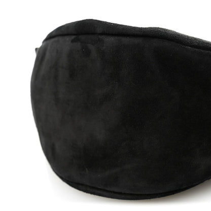 The Row Suede Small Slouchy Banana Bag Black 11 of 11