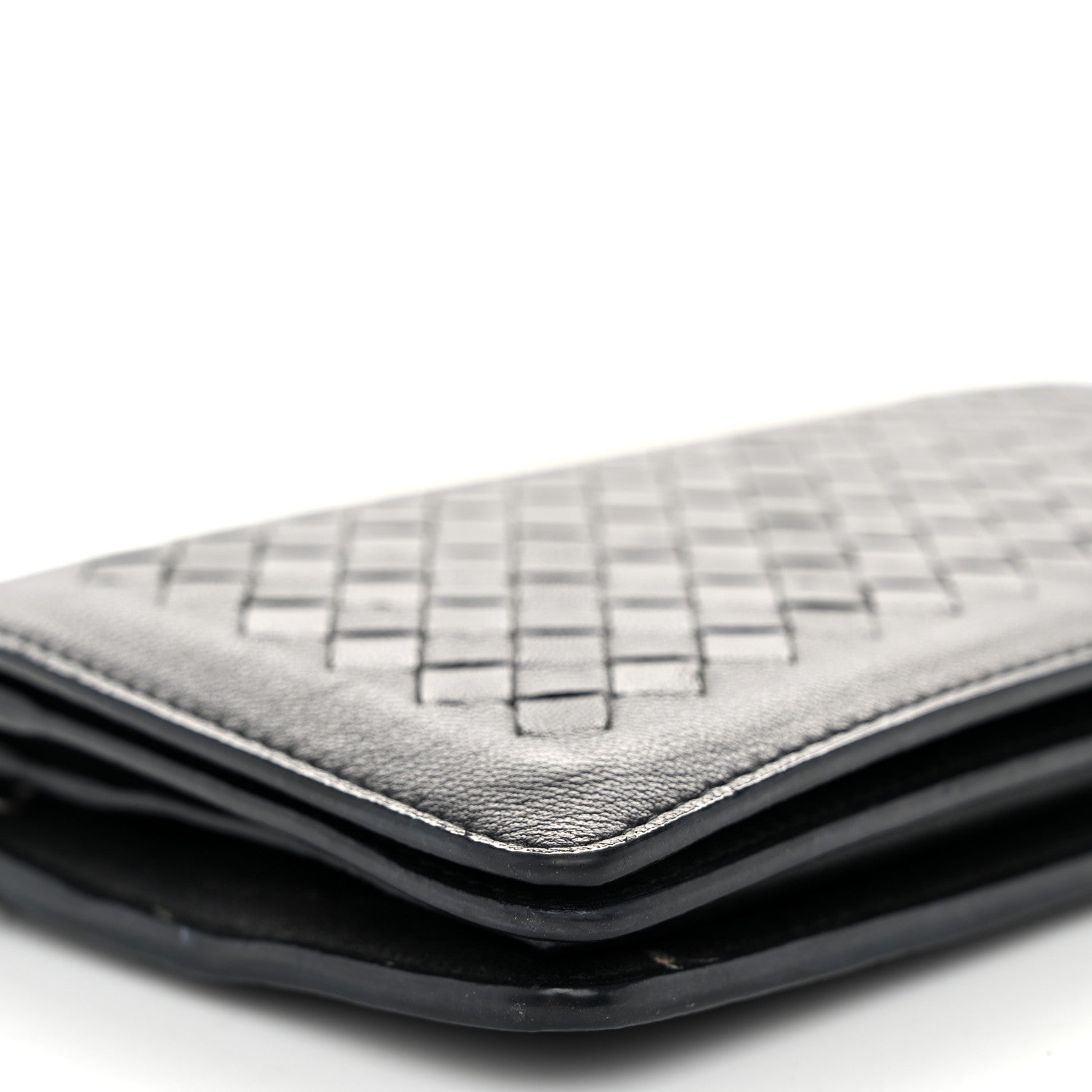 Bottega Veneta Nappa Intrecciato Continental Wallet on Chain Black 9 of 13