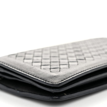 Bottega Veneta Nappa Intrecciato Continental Wallet on Chain Black 9 of 13