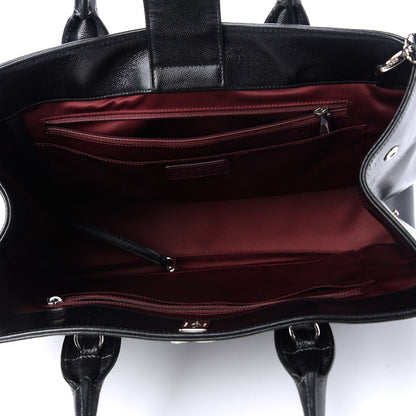 Chanel Calfskin Cerf Executive Shopper Tote Black 5 of 11