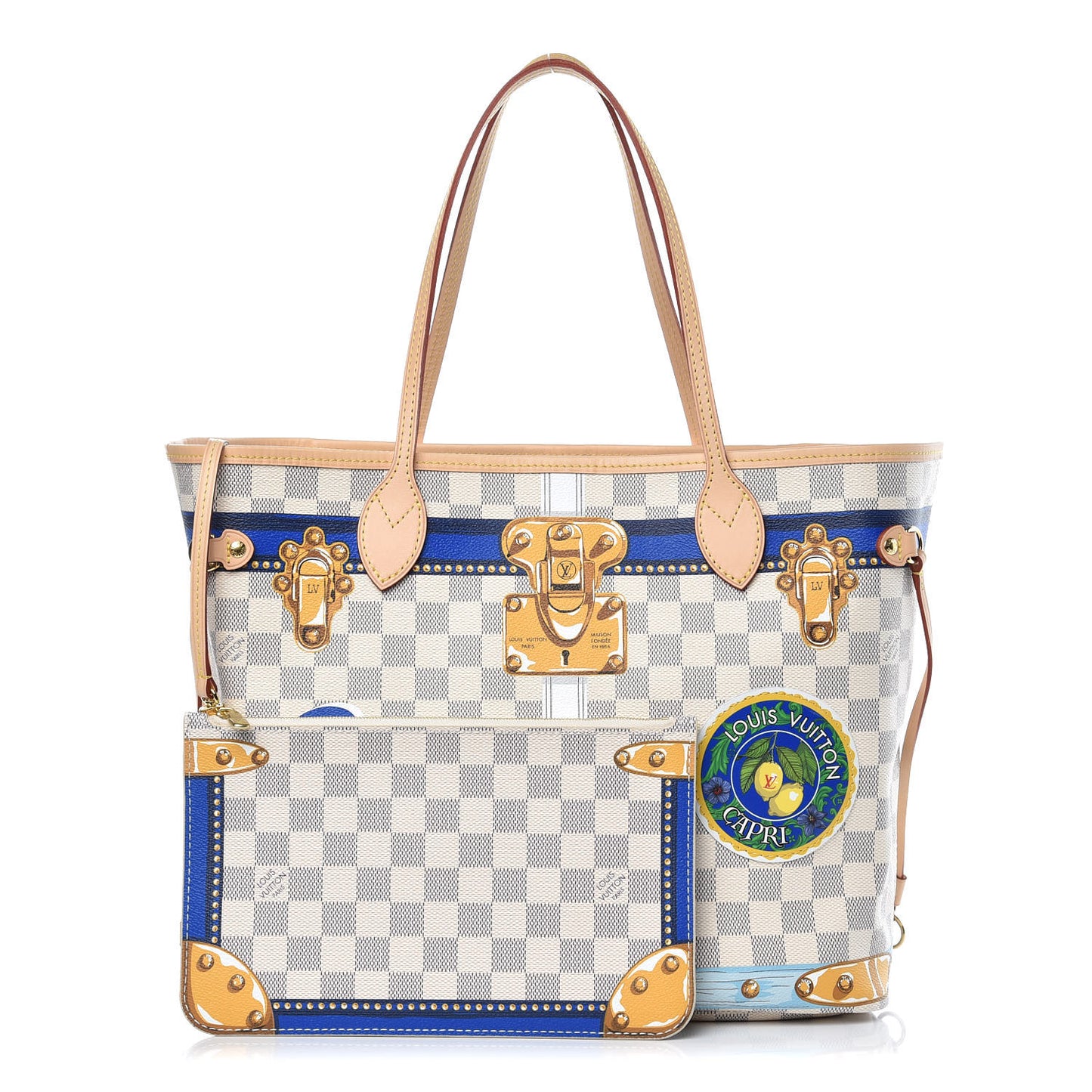 Damier Azur Summer Trunks Capri Neverfull MM