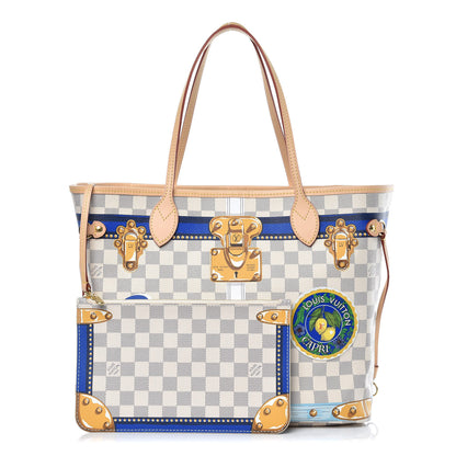 Louis Vuitton Damier Azur Summer Trunks Capri Neverfull MM 1 of 11