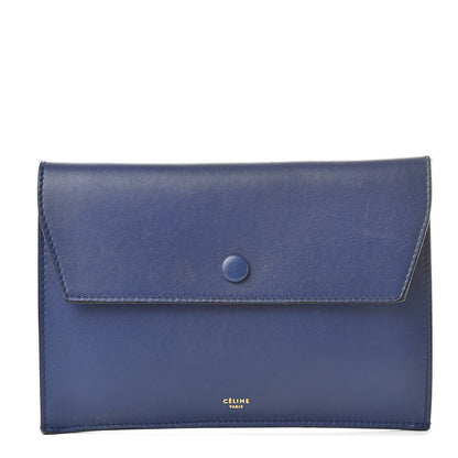 Celine Smooth Calfskin Tie Knot Companion Pouch Dark Indigo 1 of 14