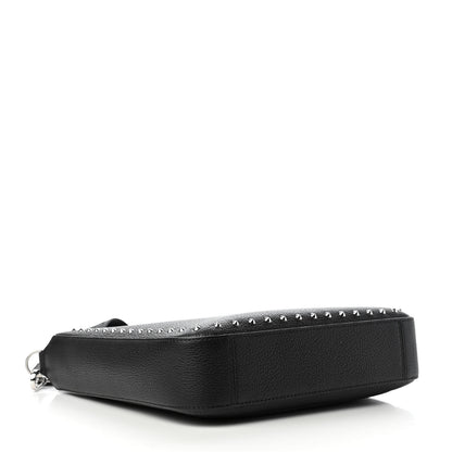 MCM Grained Calfskin Medium Kaison Park Avenue Stud Crossbody Bag Black 4 of 9