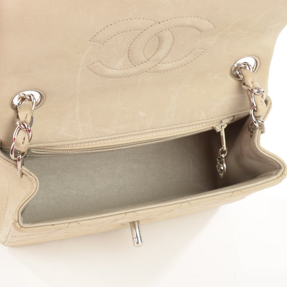 Chanel Lambskin Quilted Mini Square Flap Beige 5 of 8