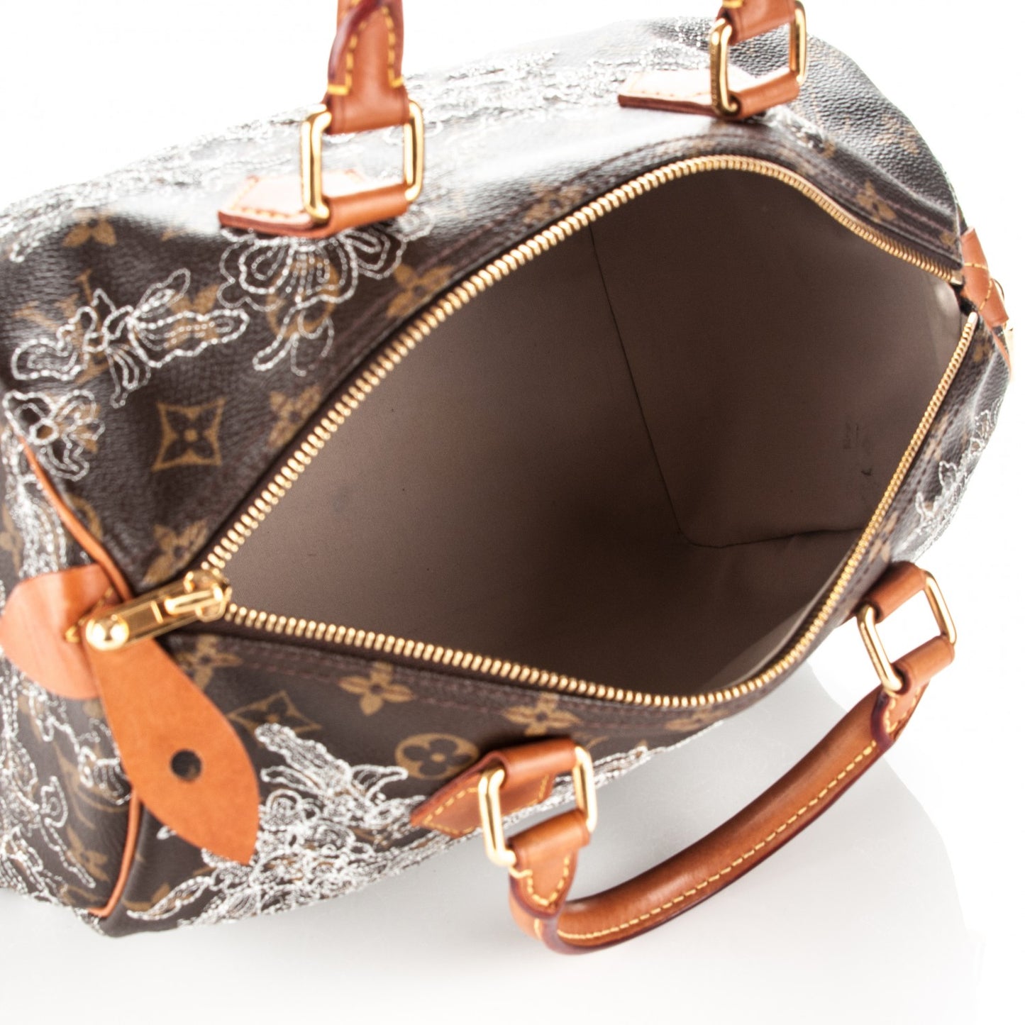Monogram Dentelle Speedy 30 Silver