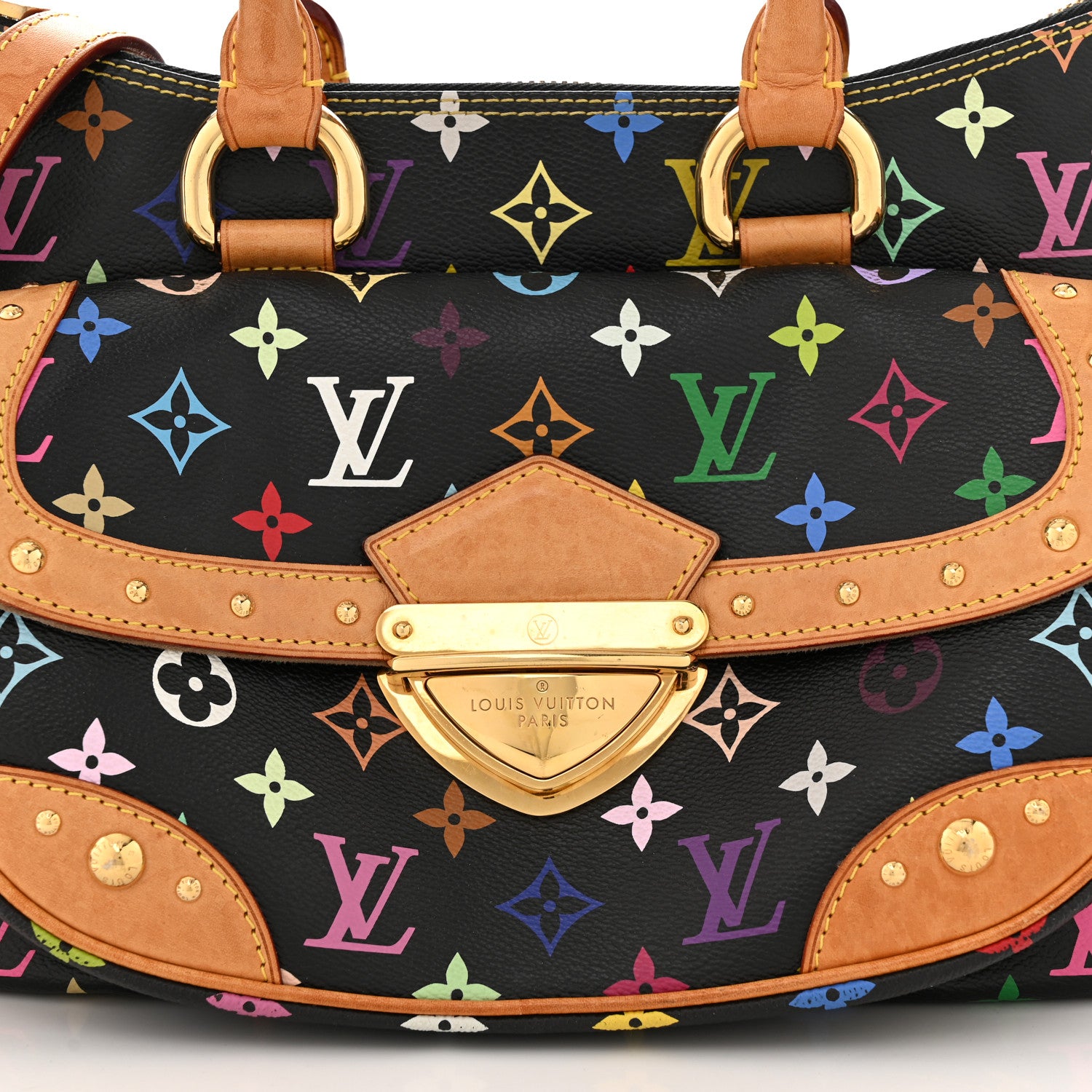 Louis Vuitton Monogram Multicolor Rita Black 7 of 12