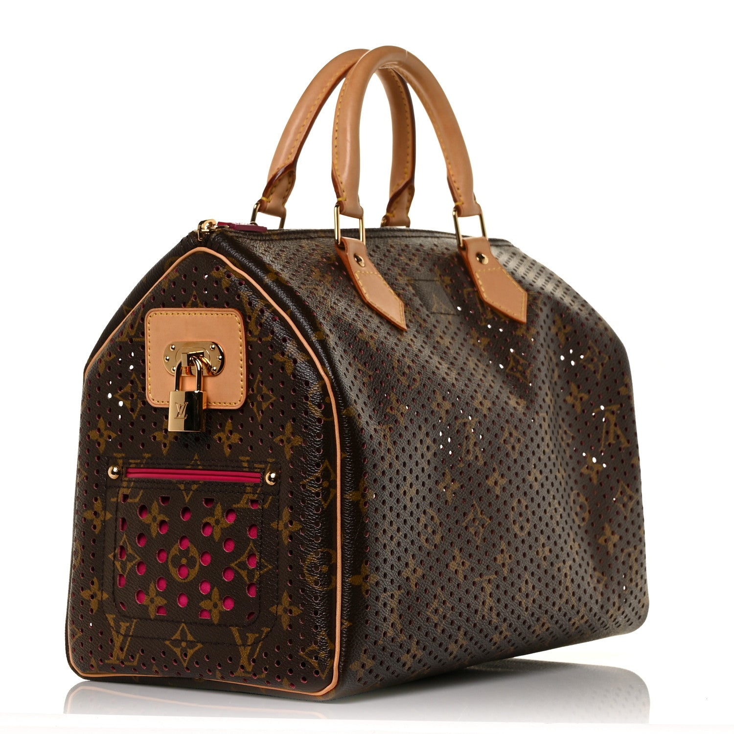 Louis Vuitton Monogram Perforated Speedy 30 Fuchsia 3 of 8