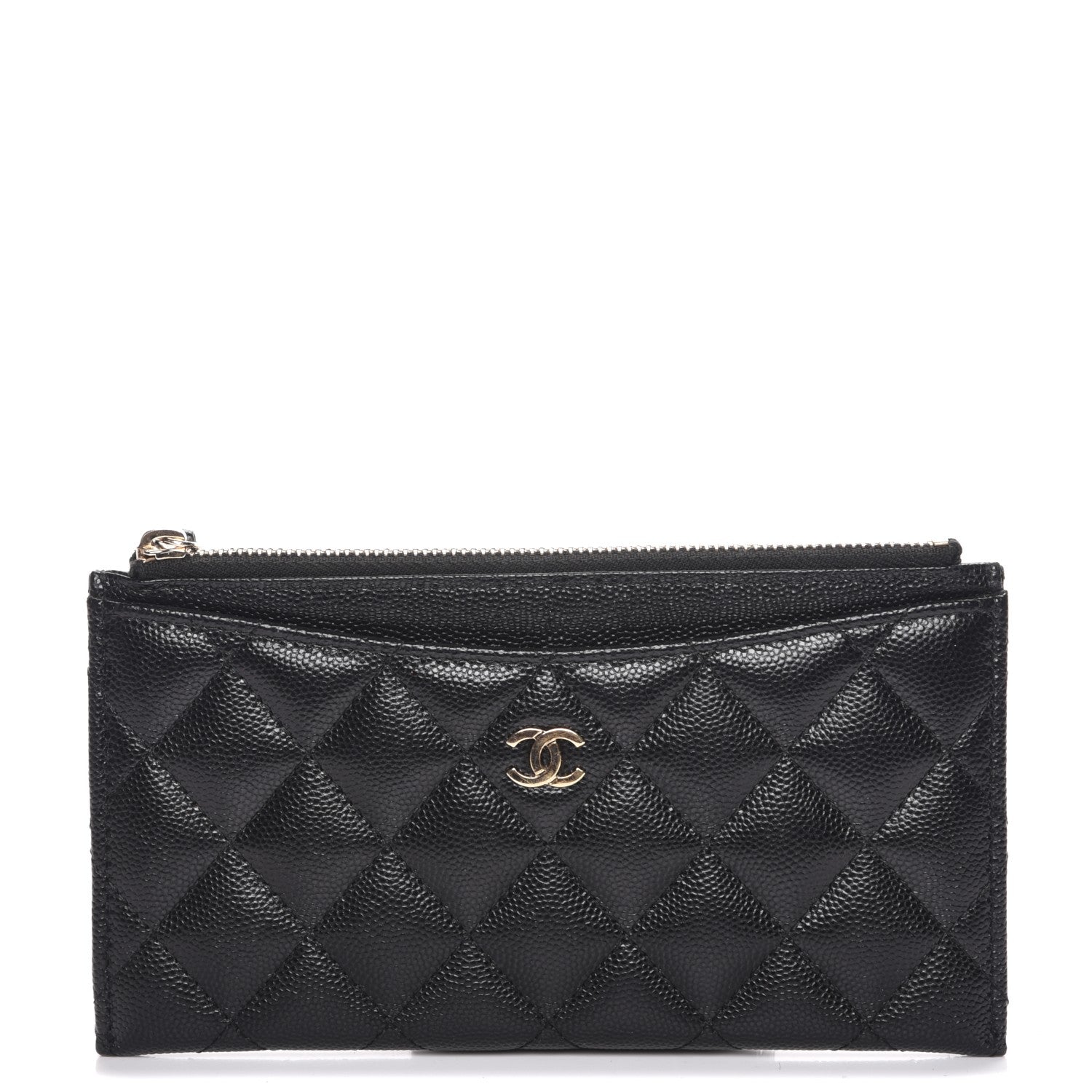 Chanel Caviar Quilted Classic Zip Pouch Black 1 of 8