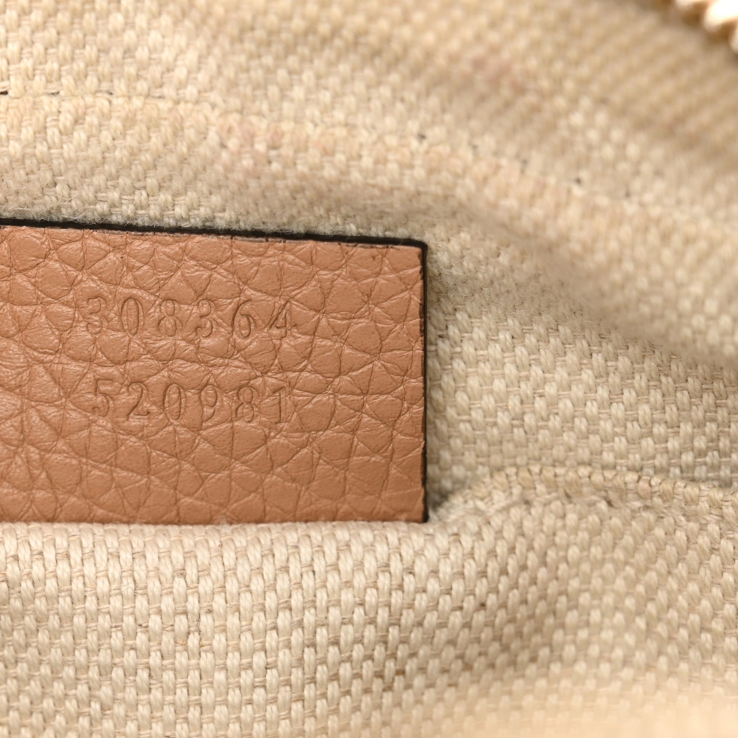 Pebbled Calfskin Small Soho Disco Bag Camelia