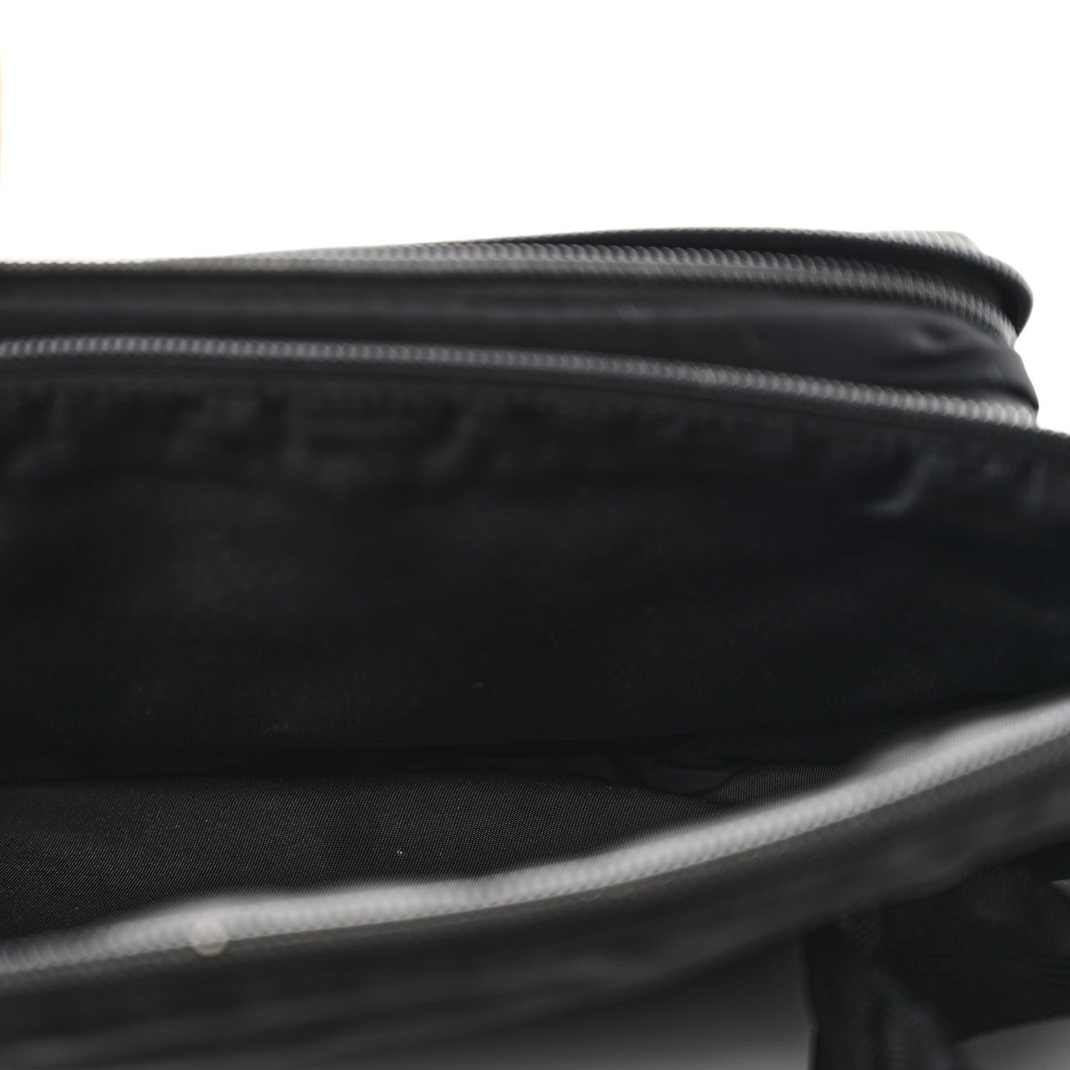 Prada Tessuto Nylon Double Pocket Belt Bag Black 6 of 10