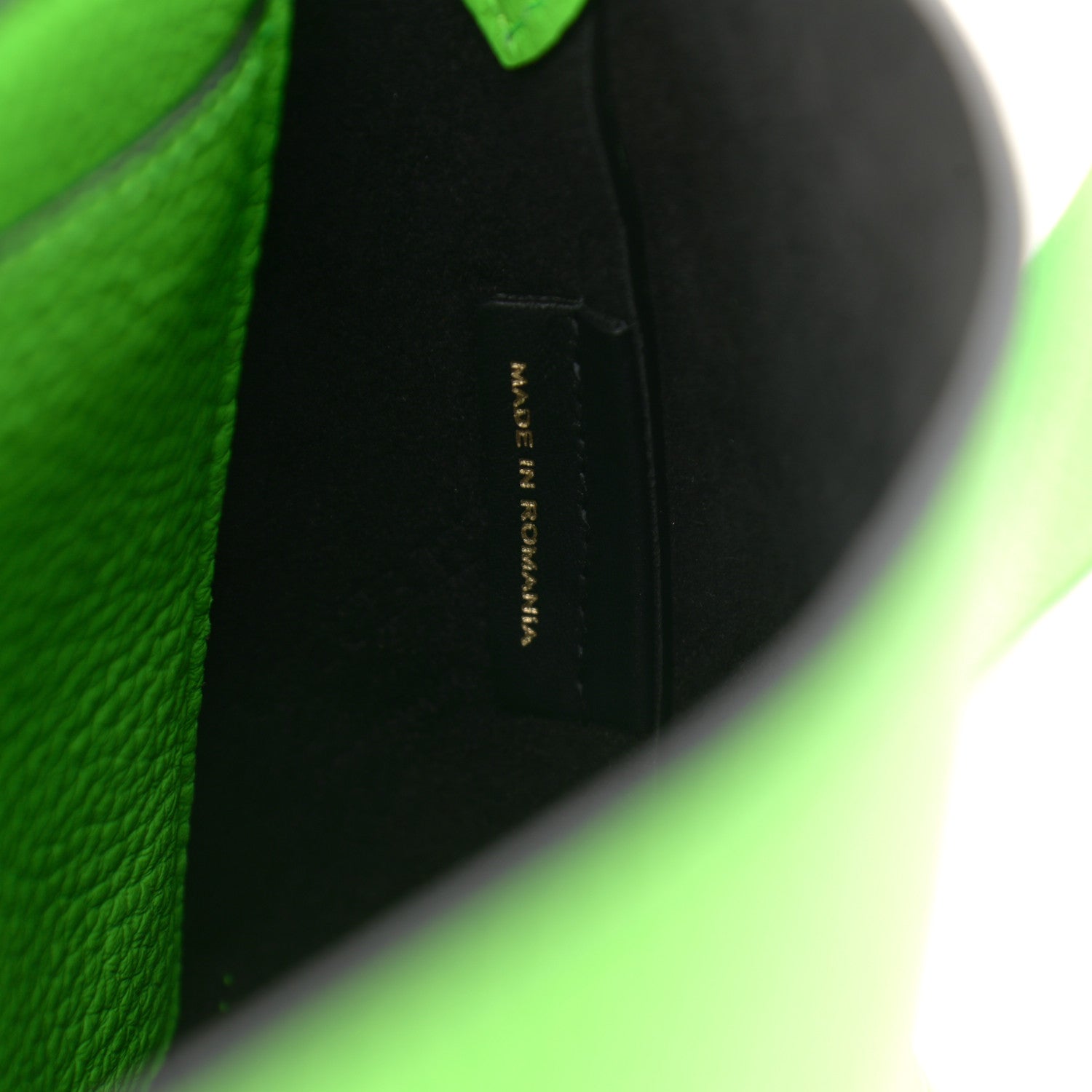 Burberry Signature Grain Burleigh Crossbody Bag Neon Green 7 of 10