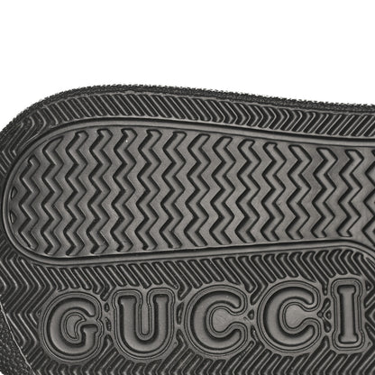 Gucci Calfskin GG Tennis Embossed Perforated Mens Interlocking G 55mm Sneakers 11.5 Black 9 of 10
