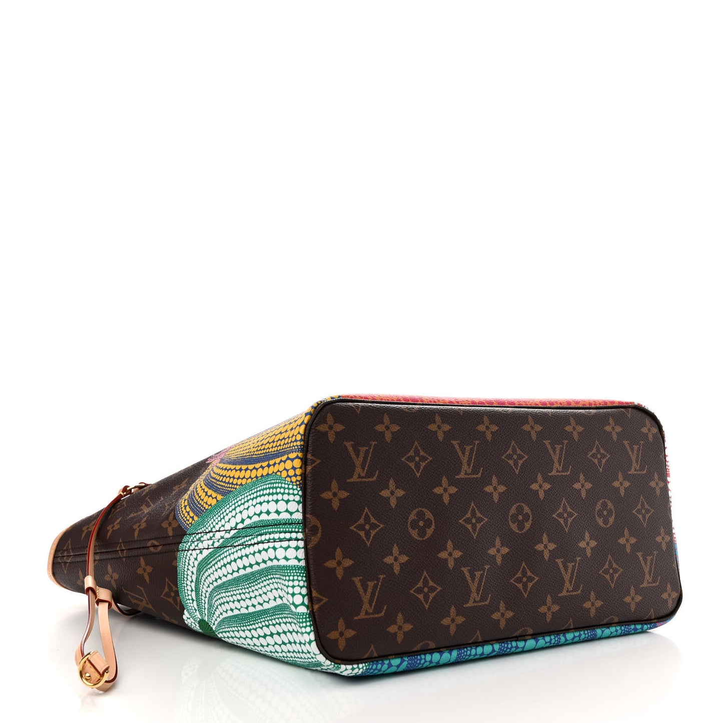 LV X YK Monogram Kusama Pumpkin Neverfull MM