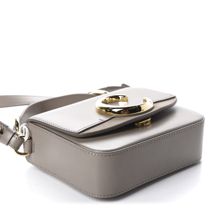 Chloe Shiny Calfskin Suede Mini C Double Carry Motty Grey 4 of 10