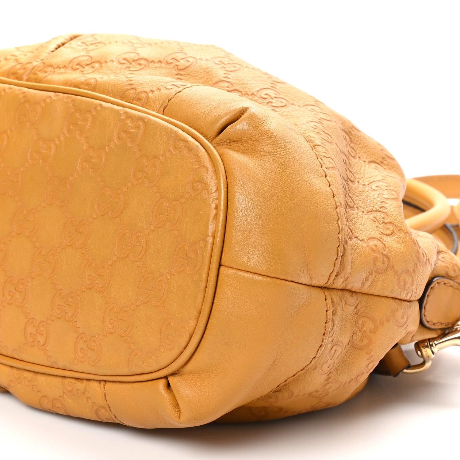 Gucci Guccissima Medium Sukey Top Handle Bag Yellow 10 of 10
