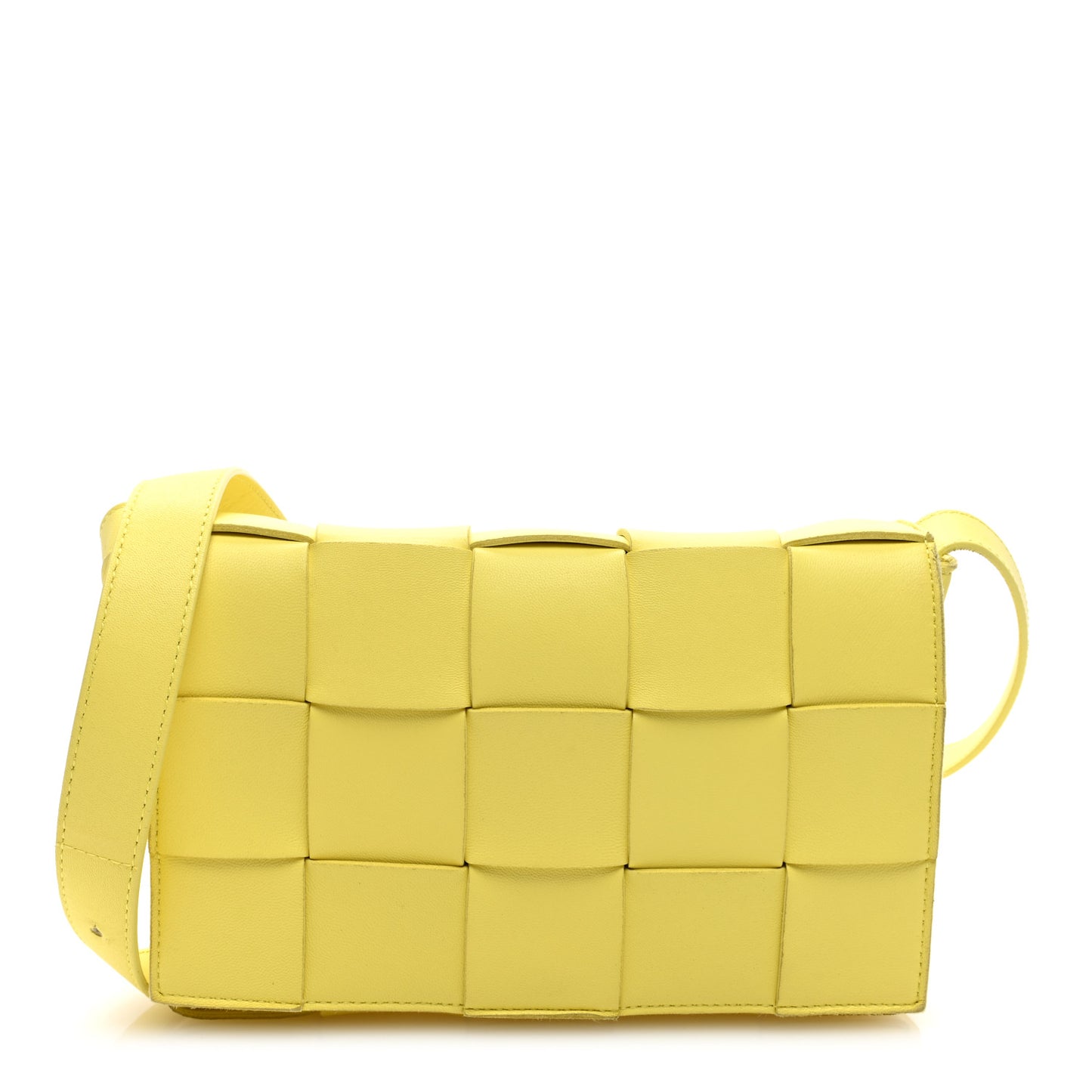 Nappa Maxi Intreccio Cassette Bag Lemonade