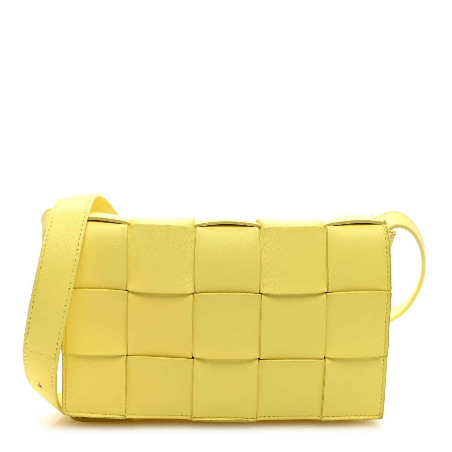 Bottega Veneta Nappa Maxi Intreccio Cassette Bag Lemonade 1 of 10
