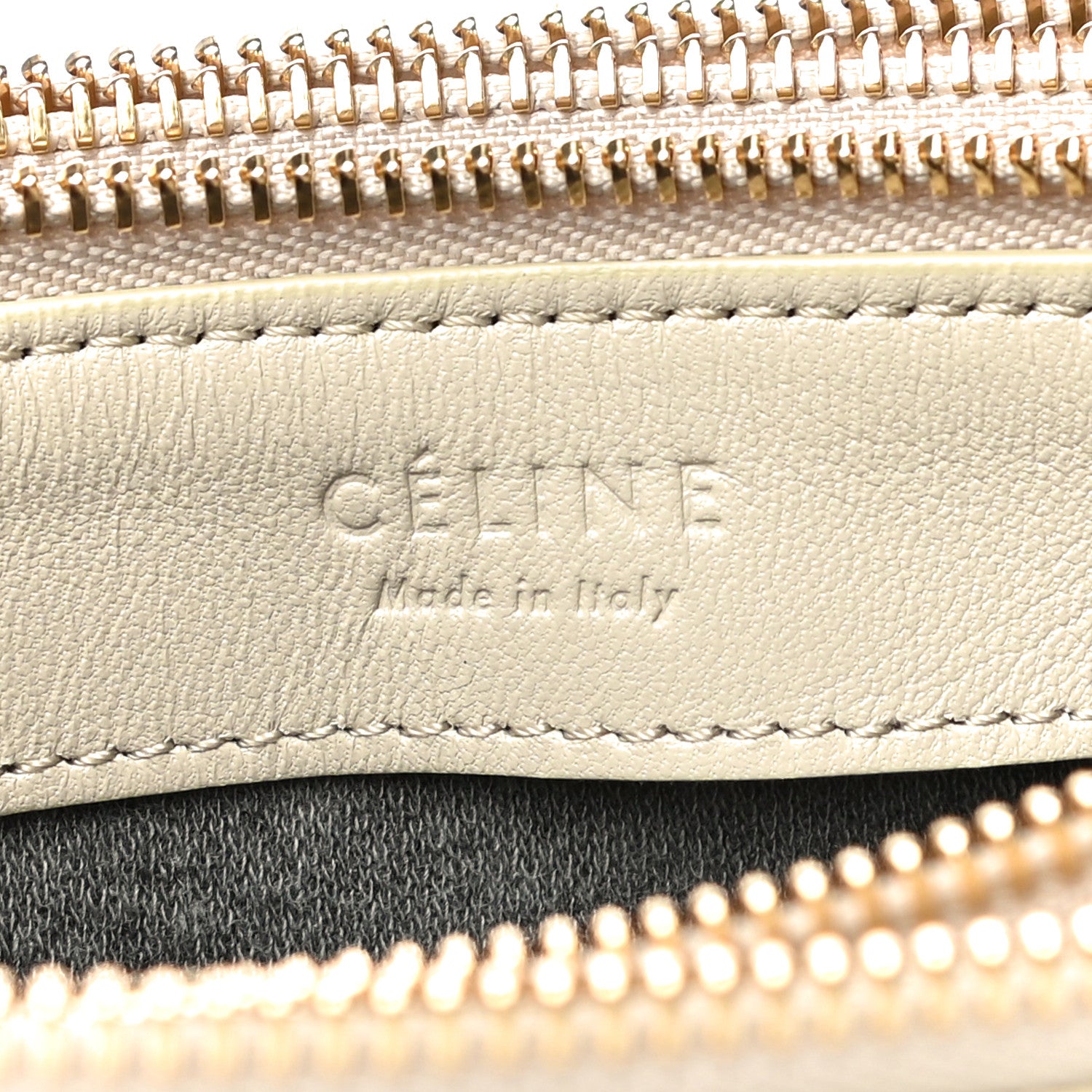 Celine Lambskin Small Trio Crossbody Bag Beige 7 of 12