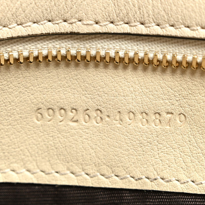 Gucci Roxy Calfskin Blondie Chain Shoulder Flap Bag Mystic White 7 of 11