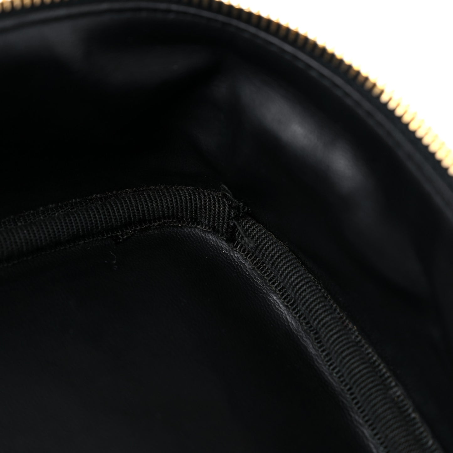 Lambskin Vanity Cosmetic Case Black