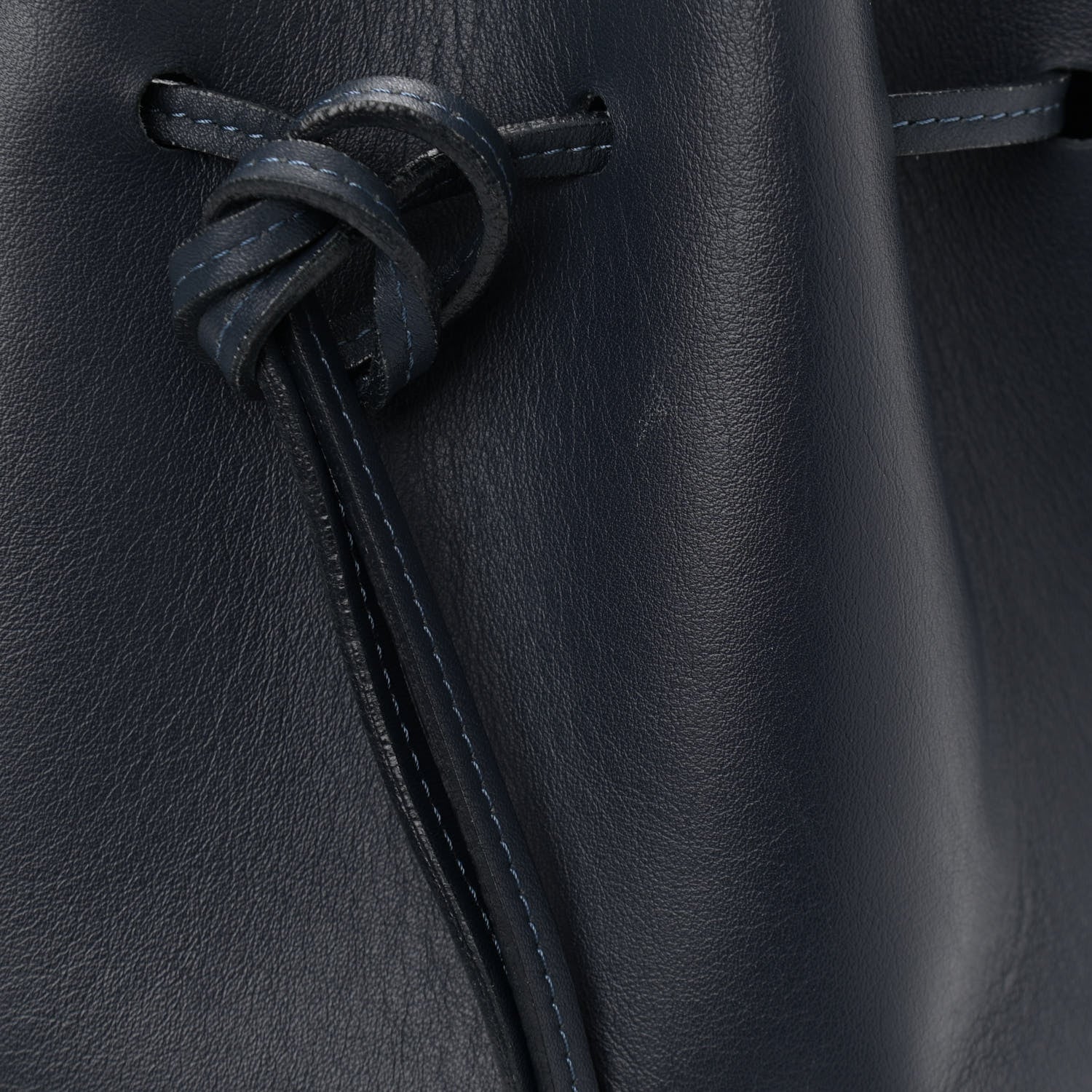Mansur Gavriel Calfskin Bucket Bag Blu 14 of 14