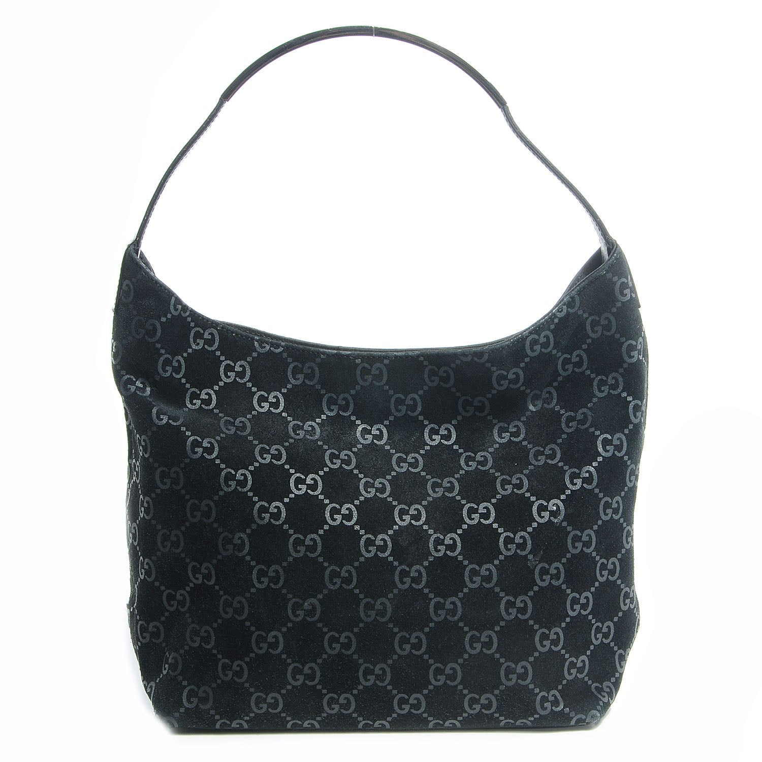 Gucci Suede Guccissima Small Hobo Black 1 of 7