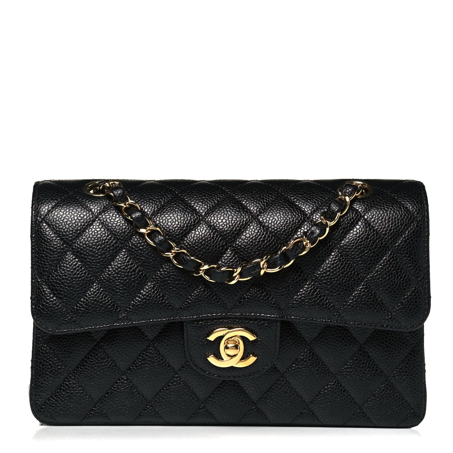 Chanel Caviar Quilted Small Double Flap Black 1 of 9