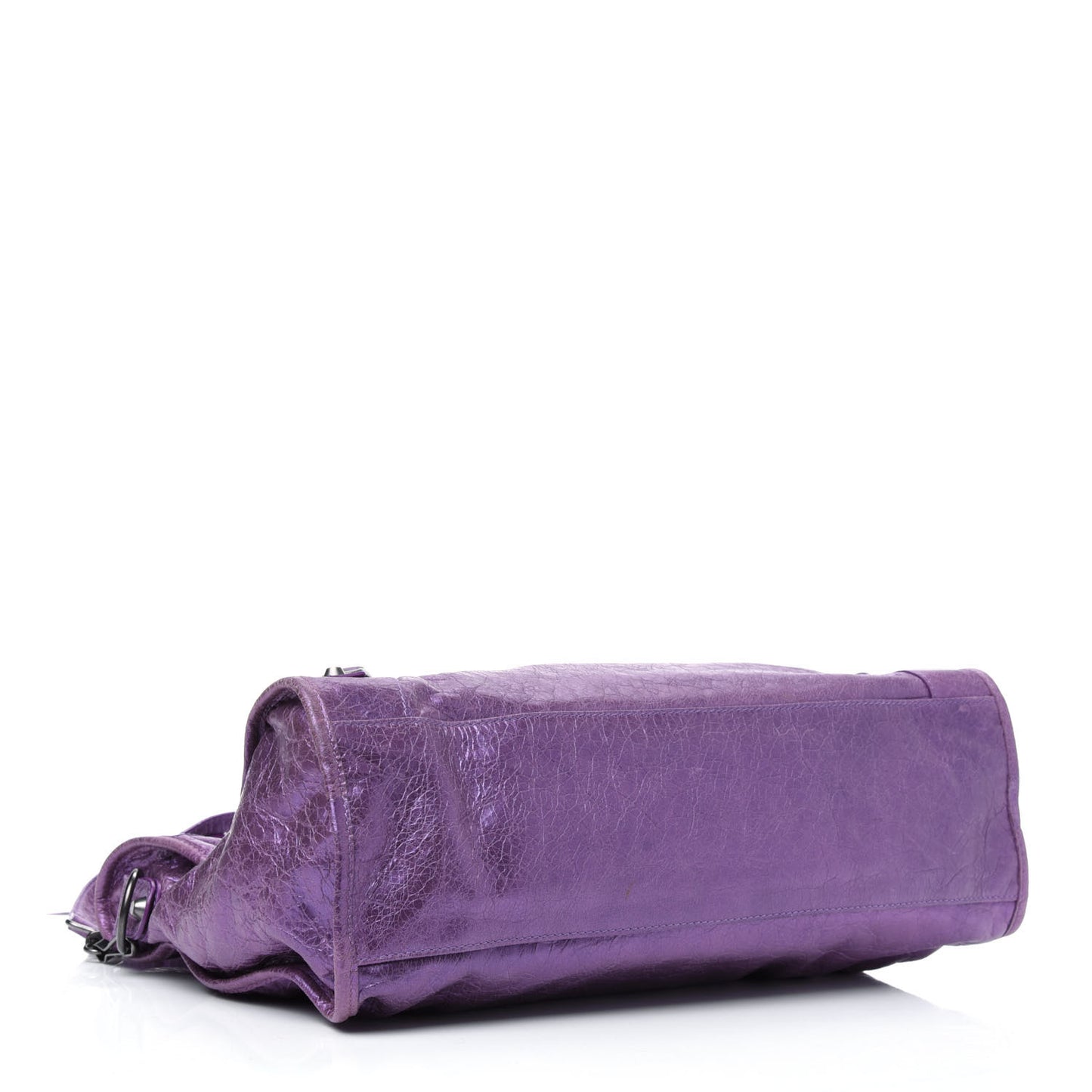 Agneau Classic Hardware City Metallic Purple