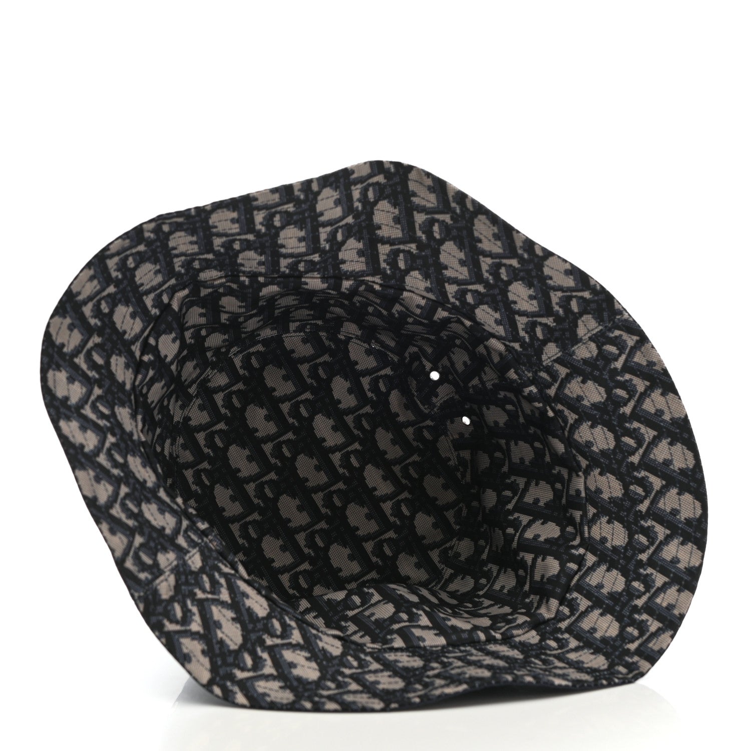 Christian Dior Oblique Reversible Teddy-D Brim Bucket Hat 57 Blue 8 of 8