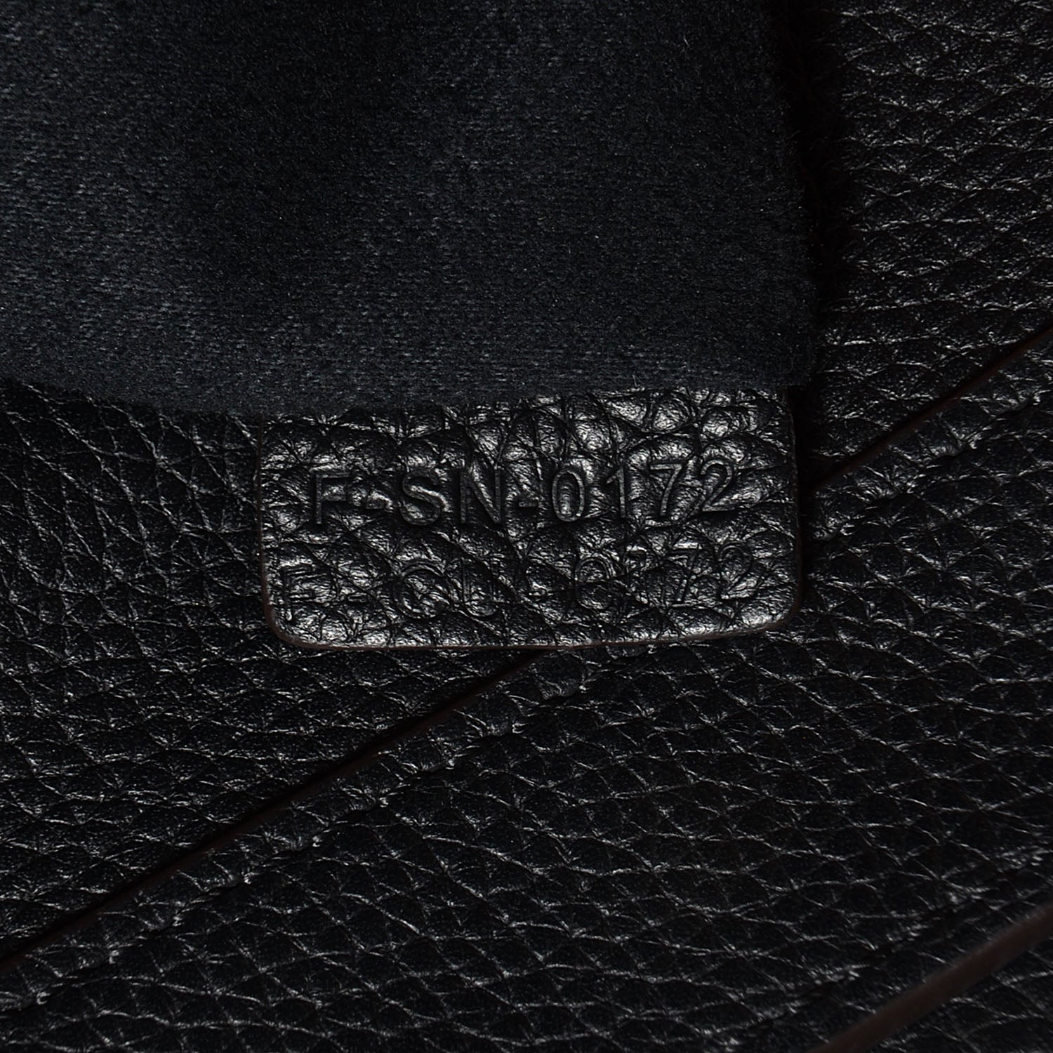 Celine Drummed Calfskin Mini Luggage Black 7 of 9
