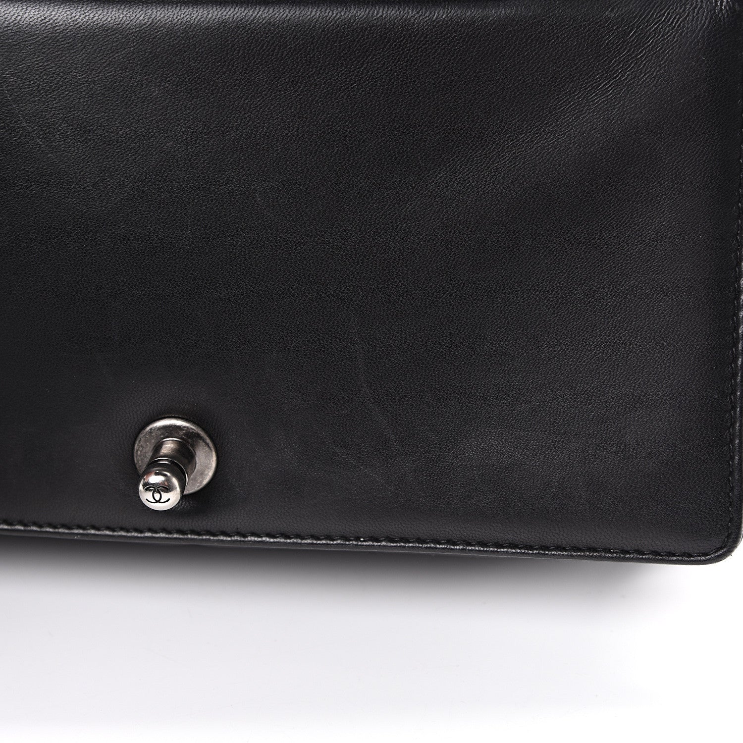Chanel Lambskin Quilted Medium Boy Flap Black 7 of 15