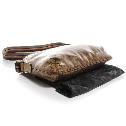 Gucci Crystal Monogram Small Joy Flat Messenger Crossbody Bronze 4 of 8