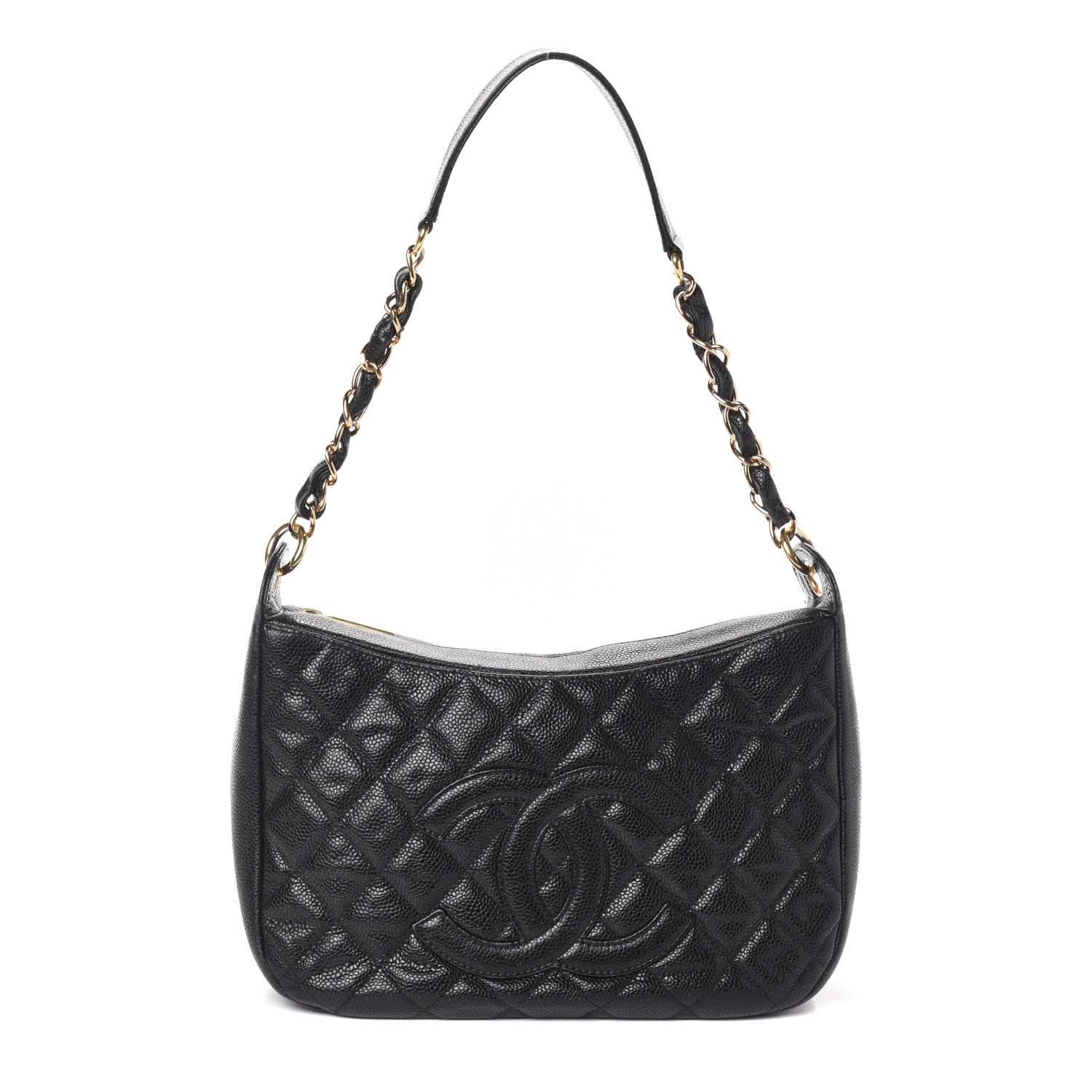 Chanel Caviar Quilted Timeless CC Shoulder Bag Black 1 of 10