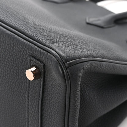 Hermes Togo Birkin 25 Black 10 of 12
