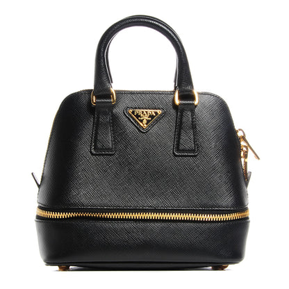 Prada Saffiano Lux Mini Promenade Crossbody Black 1 of 9