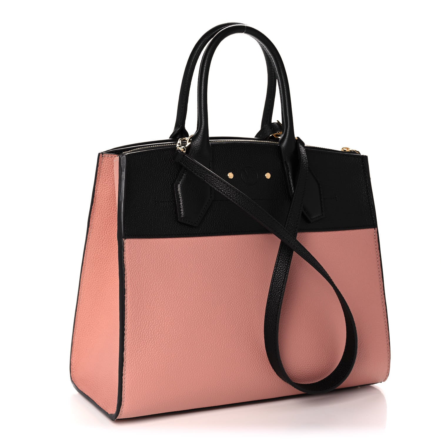 Louis Vuitton Calfskin City Steamer MM Magnolia Black 3 of 11